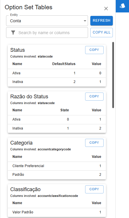 option set